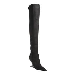 Elegant Black Heeled Boots for Women